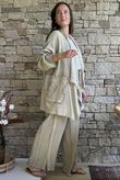 Rustic Nature Bubble Cotton Waterfall Jacket Washed Oat